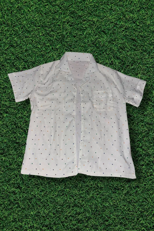 Polka Dot PJs White Size 4 - Image 3