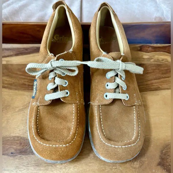 Vintage 70’s Grizzlies Suede Chukka Wedge Shoes - Image 3