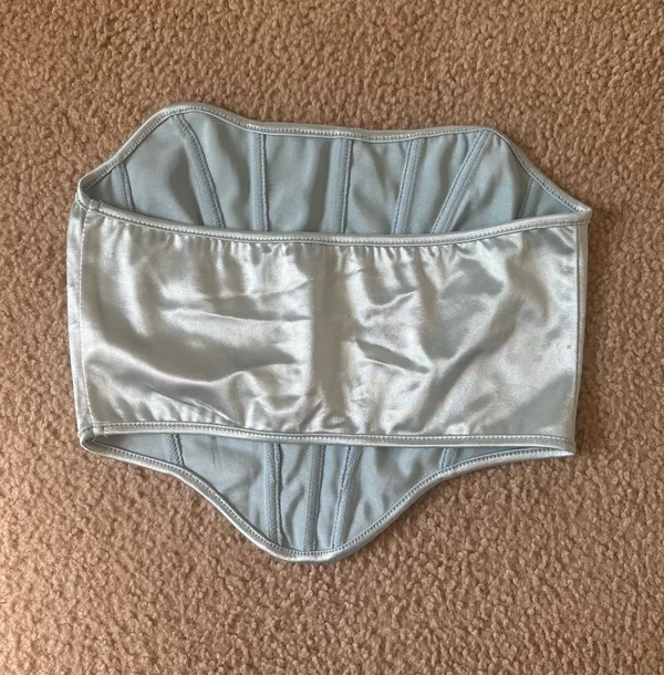 light blue corset top Silver - Image 2
