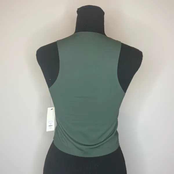 Francesca's Collections Forest Green Crewneck Tank - Image 3