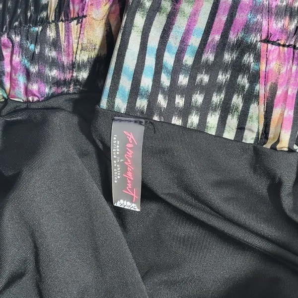 Free People Athletic Shorts High Rise Printed‎ Pull-On Euphoria Print Size L - Image 3
