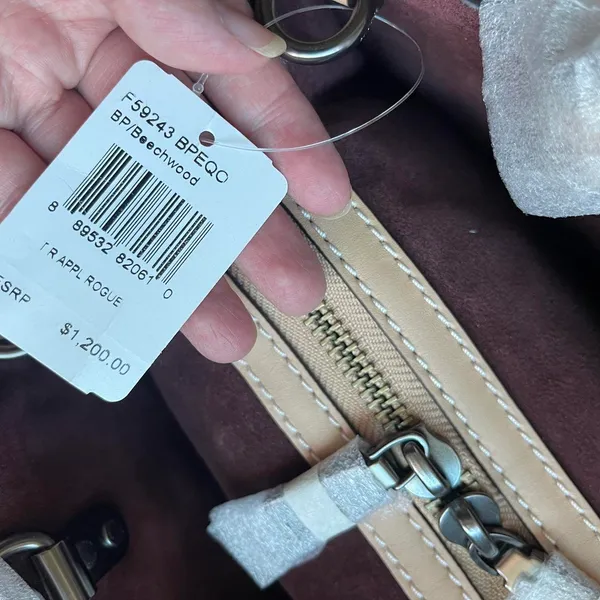 Coach Beechwood Tea Rose Rogue 30 Leather Satchel - Image 6