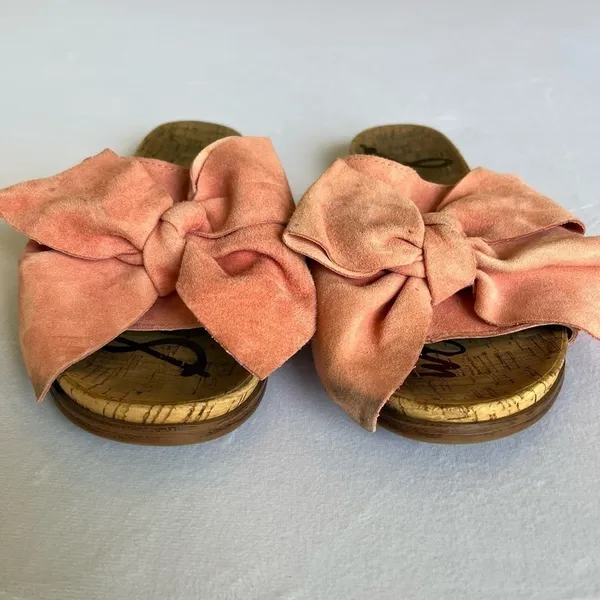 Sam Edelman Henna Pink Bow Slide Sandals Size 7 - Image 4