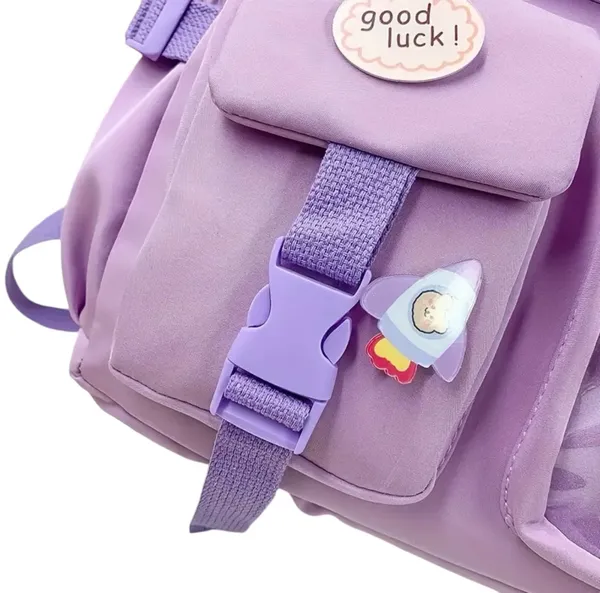 Andrea’s Deals NWT Travel Backpack, Multi-Pocket Waterproof College School Bag Lavender - Image 7