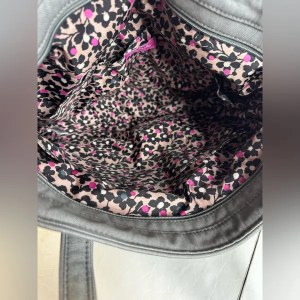 Vera Bradley Gray Quilted Tote - Image 10