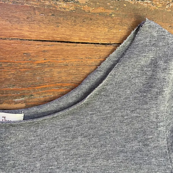 Matilda Jane Ballet Core Boat Neck Heather Gray Top - Sz Small 💚🎀 - Image 9