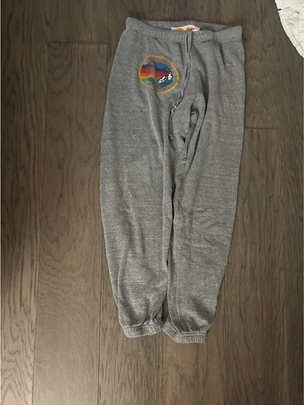 Grey Aviator Nation Sweatpants - Image 2