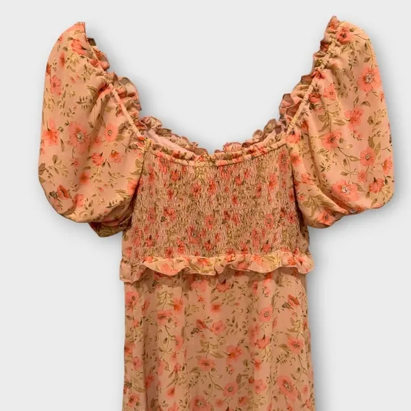 NWT Astr the Label Baloon Sleeve Midi Dress Size XS - Image 6