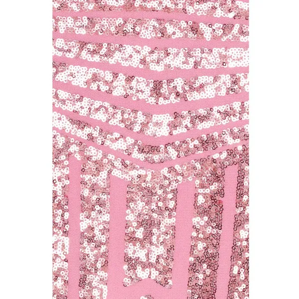 superdown Pink Sequin Midi Dress - Image 6