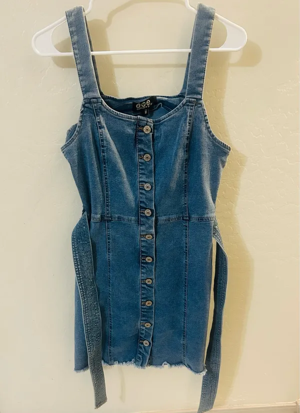 Peace Love Eco by Rewash Denim Dress - Image 2