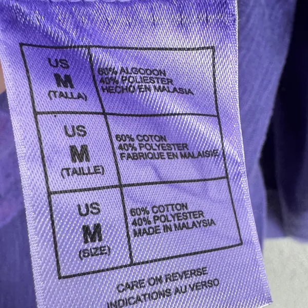 Disney Park Walt Disney World 71 Mickey Mouse Purple V-Neck Graphic Tee Womens M - Image 5