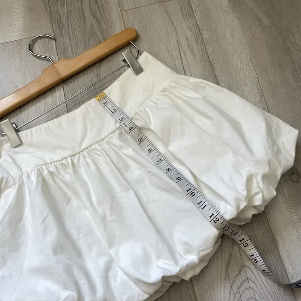 Rumor Bubble Skirt pleated mini womens White (size 10) going out modern party - Image 7