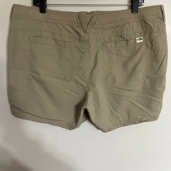 The‎ North Face Womens Tan Khaki Hiking Shorts Size 16 Drawstring Nylon Trekking - Image 14