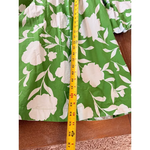 Kate Spade New York x Target Floral Puff Sleeve Mini Dress Green Large - Image 6