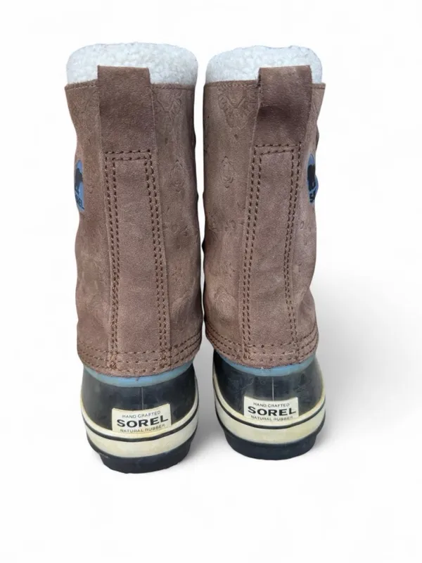 Sorel Women's Sz 11 Suede 10" Winter Boots Rubber & Leather NL1966-202 Lace Up - Image 4