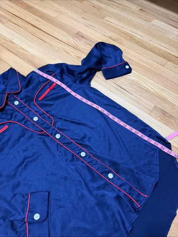 West of Breakfast The Western One in Admiral Pajama Set Sz M - Image 3
