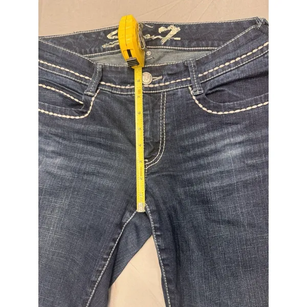 Vintage Seven For All Mankind Skinny Jeans Women's 10 Blue Denim Y2K EUC - Image 13