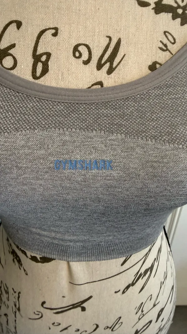 Gymshark Vital Seamless Sports Bra - Gray/Blue - Size Small - NWOT - Image 6