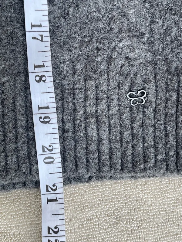 Aritzia Sunday Best Charcoal Cable Knit Sweater luxury comfy soft minimalist S - Image 6