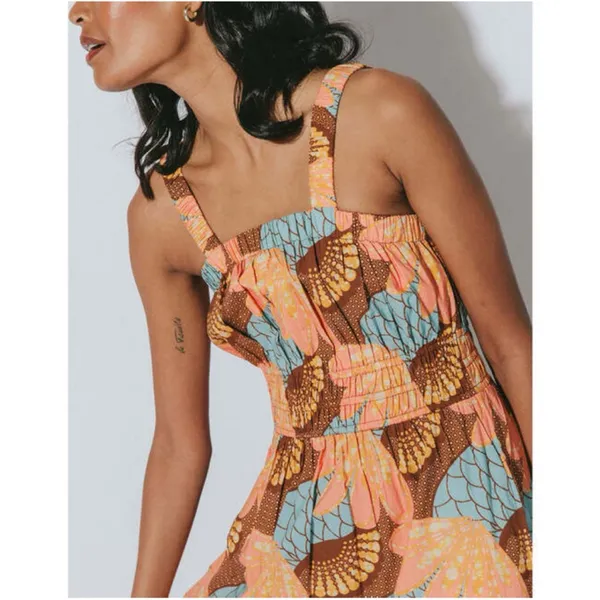 NWT Cleobella Organic Cotton Jolene Ankle Midi Dress‎ Riviera M $300 - Image 5