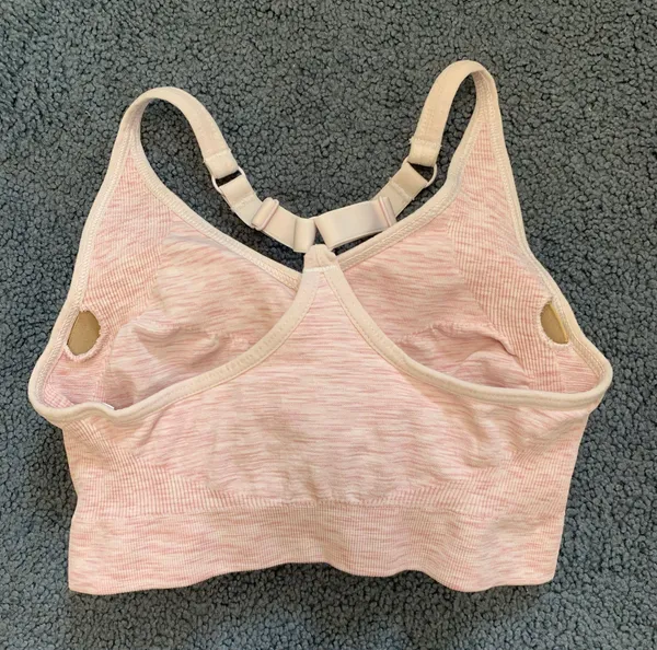 Old Navy Pink Sports Bra With Built In Padding Bra - Image 2
