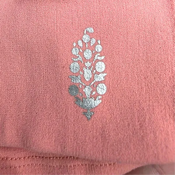 Free People Movement Lucky Layer Crop Cutout Hoodie Top Crush Blush Size M/L - Image 7