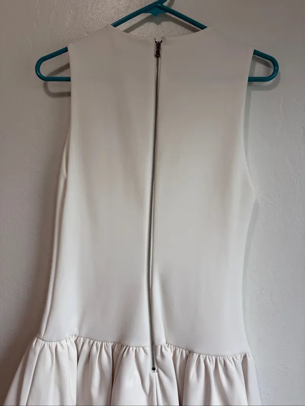 Alice and Olivia Ella Combo Faux Leather Sleeveless Dress size 4 NWT - Image 9