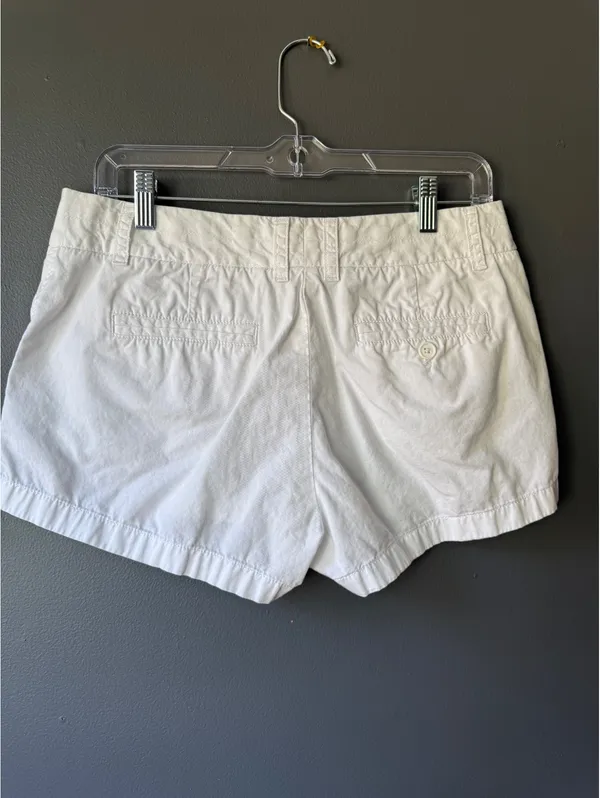 J.Crew White Cotton Chino Shorts Size 8 - Image 2