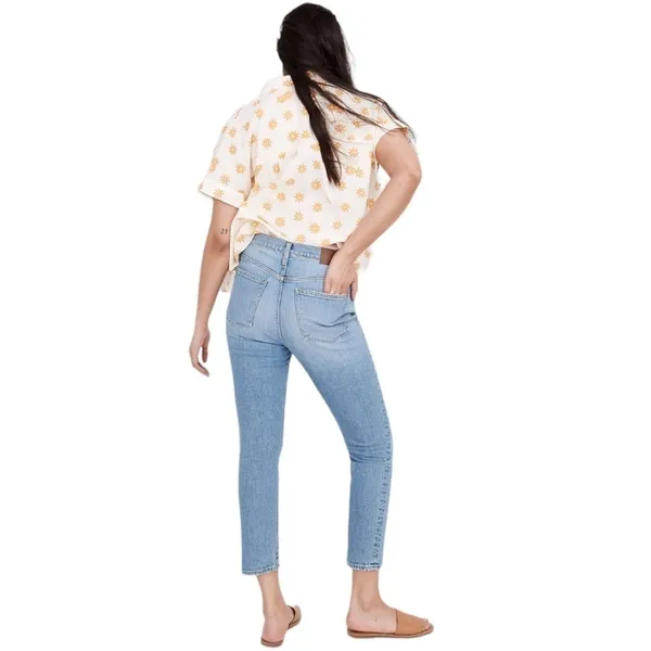 Madewell‎ Women's High-Rise Slim Boyjean Summit Wash Size 26 Denim Casual - Image 2