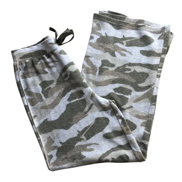 Mystree NWT Camo Fleece Wide Leg Flare Drawstring Pants Women’s Small - Image 6