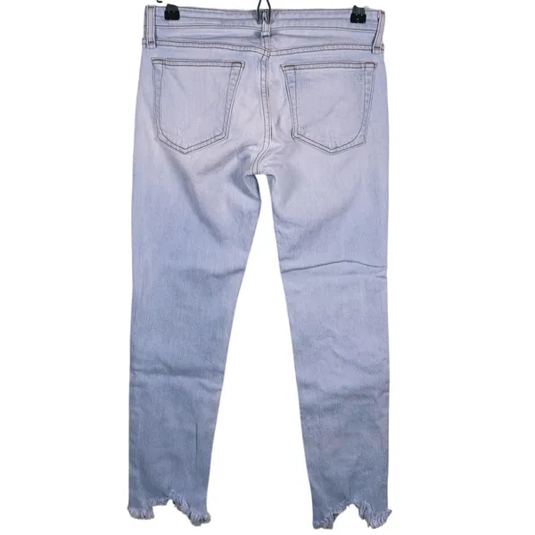 Rag & bone Womens Dre Low Rise Slim Boyfriend Jeans Size 24 Light Wash Blue 90s - Image 3