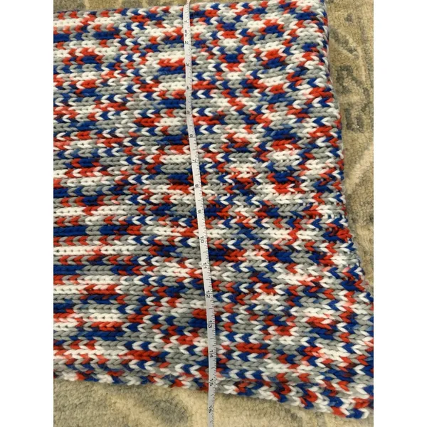 Buffalo Bills Knit Scarf Fringe End NEW - Image 6