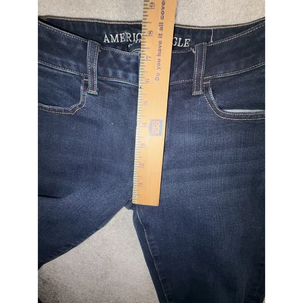 American‎ Eagle Outfitters Jeggings Size 6 Long Women's Stretch Blue Jeans - Image 9