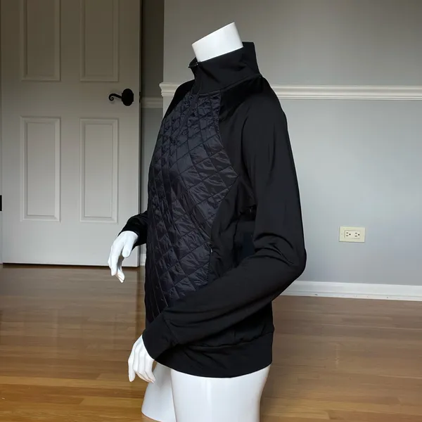 NWT Andrew Marc Sport Quilted Half Zip Pullover S - Image 2