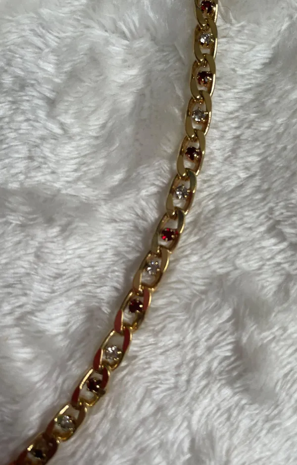 Gold Chain Bling Necklace - Image 2