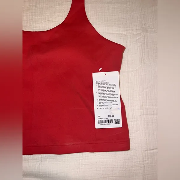 Lululemon Glow Up Tank | Size 14 |‎ DTRE | NWT - Image 3