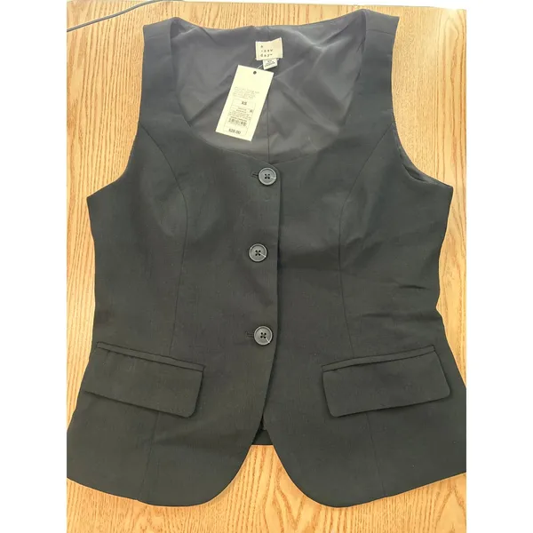 New Women's A New Day Vest Polyester Some Stretch Black Size Xs - Image 5