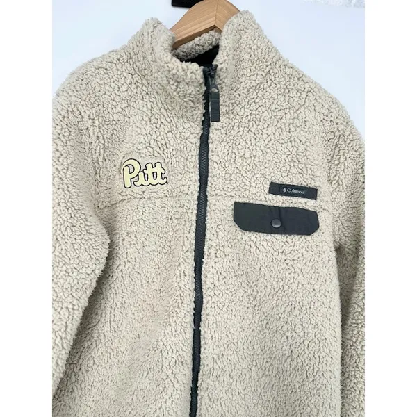 Pitt Panthers Columbia Women's Mountain Side Sherpa Fleece Full-Zip Jacket Large - Image 2