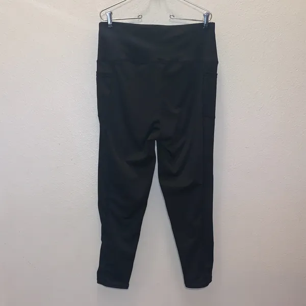Woman’s 2XL Black High-Waisted Leggings Side Pockets - Image 5