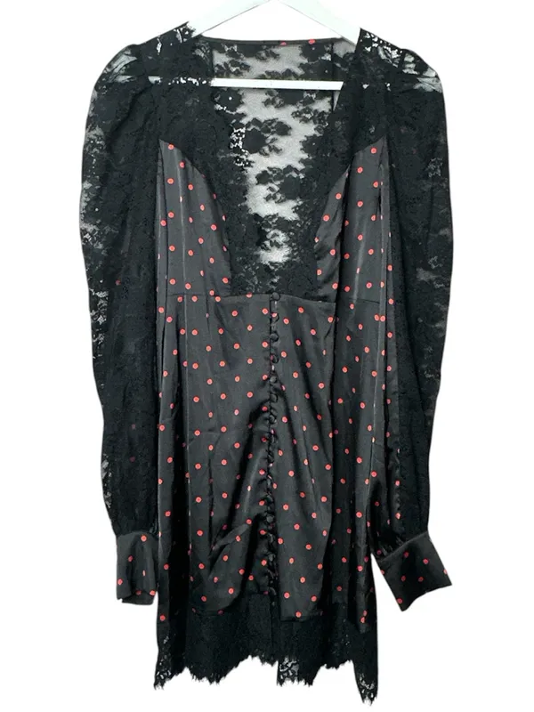 For Love & Lemons Melrose Robe Dress Polkadot Size Small - Image 3