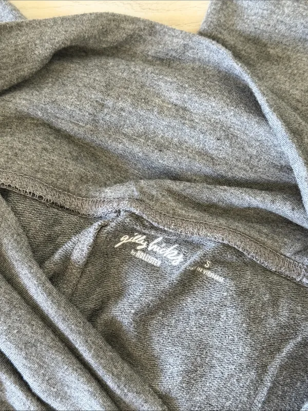Gilly Hicks Gray Foldover Wide Leg Yoga Pants - Image 6