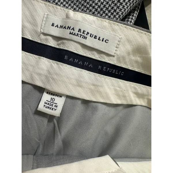 Banana Republic Martin‎ Fit Gray Wool Blend Straight Leg Dress Pants Womens 10 - Image 5