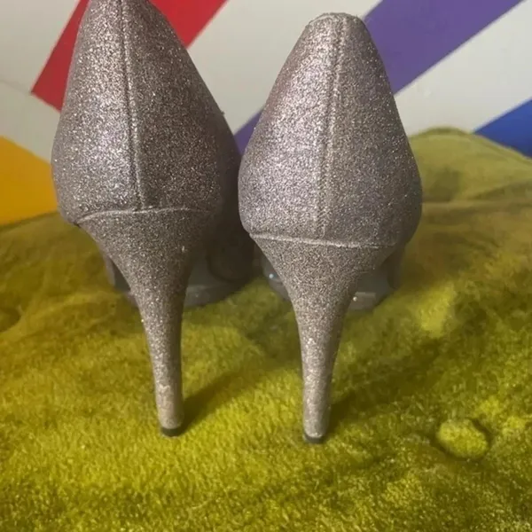 Madden Girl Multi color Glitter Platform‎ Heels Size 9.5 EUC! - Image 4