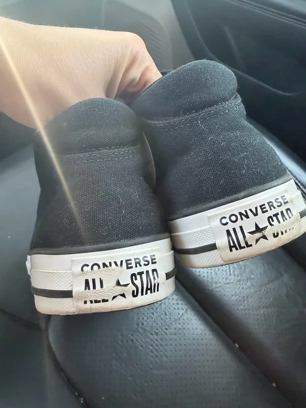 Converse Chuck Taylor All Star High Top Black White Women’s size 8 shoes - Image 4