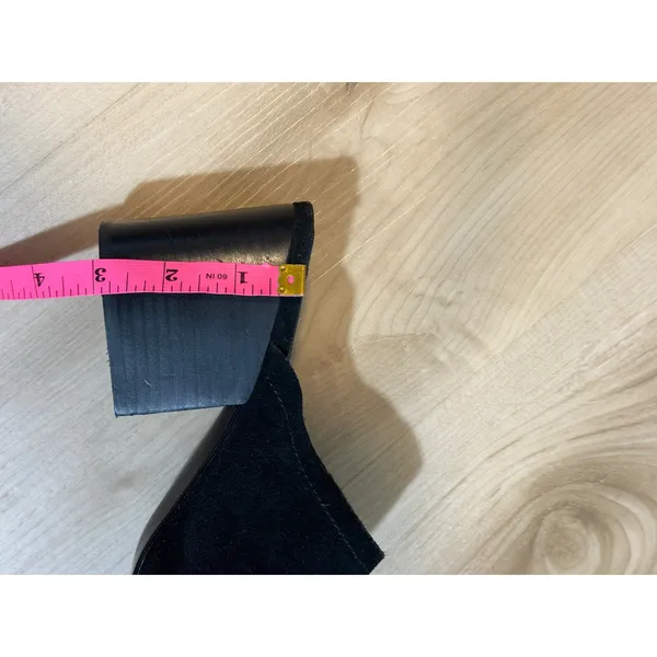 Steve Madden Deco Mules Black 8 Women Block Heel Suede Open Toe DECO01S1 - Image 7