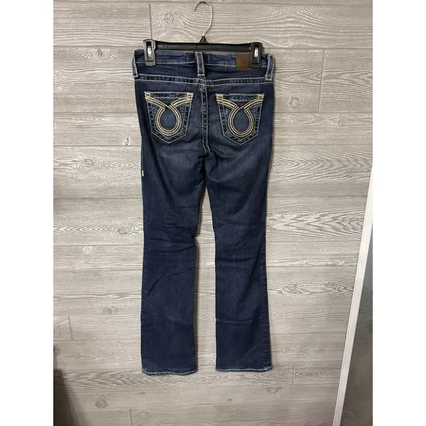 Big Star Womens Jeans‎ Maggie Boot Size 26R Low Rise Denim Pants Embroidered - Image 4