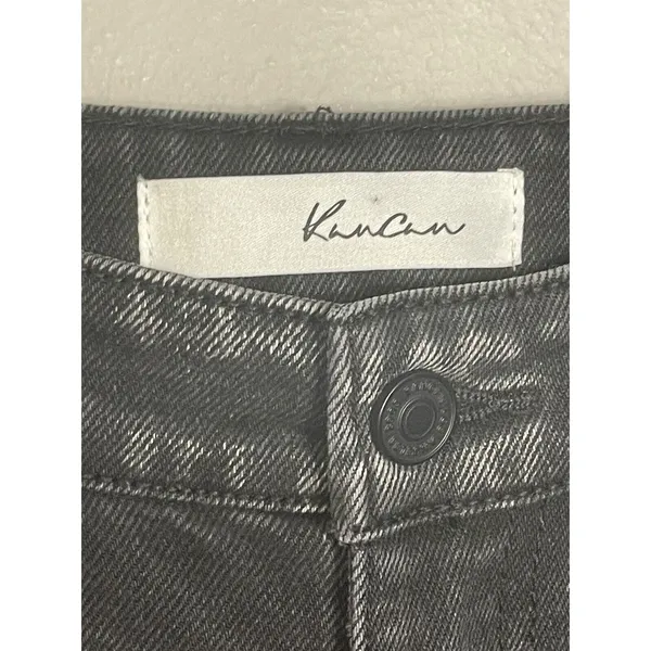 KanCan Jeans Women 0/23 Black High Rise Tapered Ankle Denim KC7196DG - Image 3