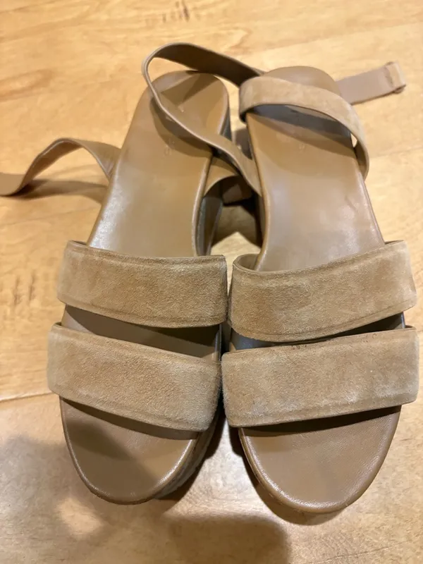 Vince Women's Jet Cork Platform sandals tan sz 8 - Image 3