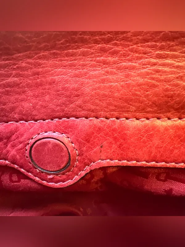 Fossil Maddox Genuine Leather 1954 Red Crossbody Handbag Satchel Purse ZB5032 - Image 10