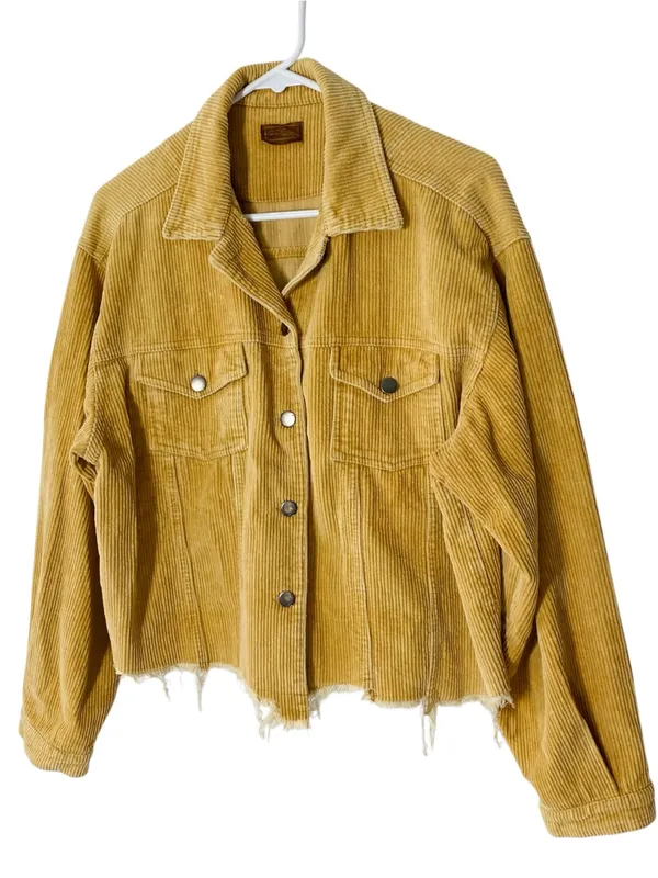POL Distressed Corduroy Jacket - Image 3